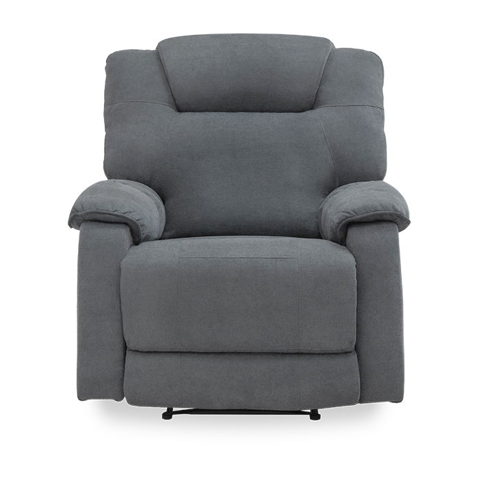 Sillon Reclinable Tela Gris Oxford Faret | Reclinables | salas